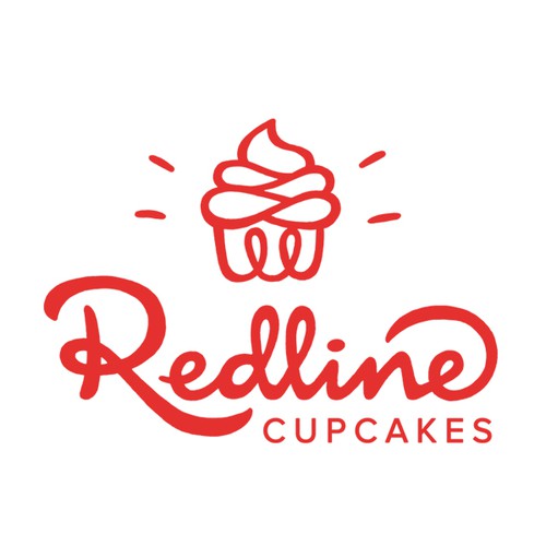 Cupcake design with the title 'Redline'