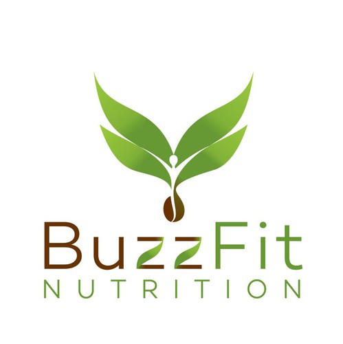 Nutritionist logo with the title 'BuzzFit Logo'
