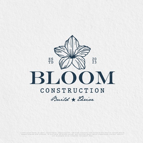 Small business design with the title 'Logo design for construction company'