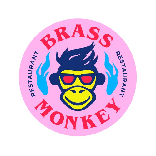 Sticker logo with the title 'Logo for pizzeria'