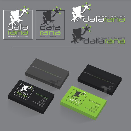 Frog brand with the title 'logo datarana'