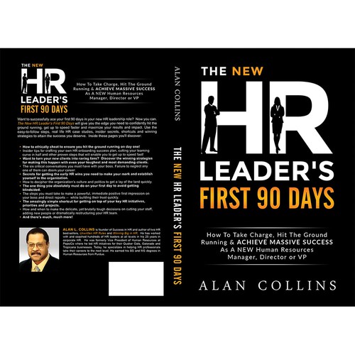 HR design with the title 'Book cover for a business HR book'