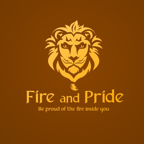 Men's fashion logo with the title 'Fire & Pride logo'