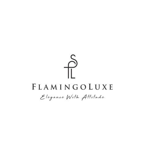 Flamingo logo with the title 'FlamingoLuxe'