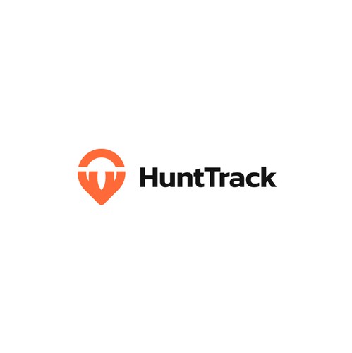 Hunter design with the title 'HuntTrack Logo'