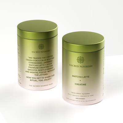 Matcha Latte + Creatine Packaging Design
