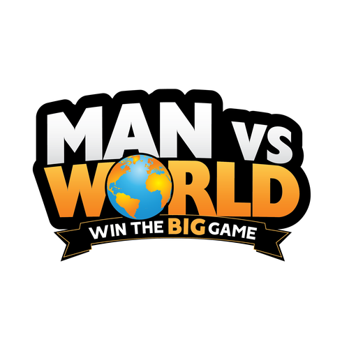 Antenna logo with the title 'Bold, Action-Oriented Men's Challenge Logo (Text Only)'