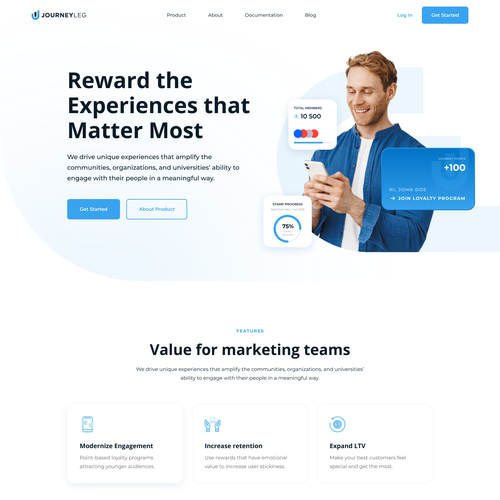 Loyalty design with the title 'Web3 Loyalty Platform Design'