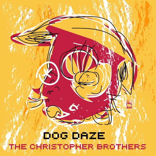 Magic artwork with the title 'the DOG on Yellow Wall .-...Cover Album'