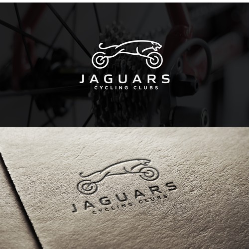 Cycling logo with the title 'Jaguar logo'