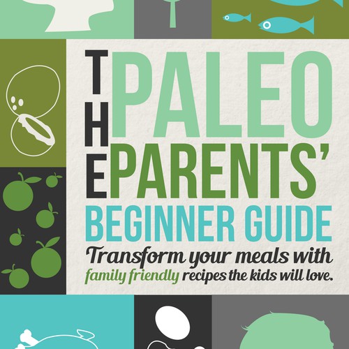 Diet book cover with the title 'Create an eBook Cover for Bestselling Paleo Cookbook'