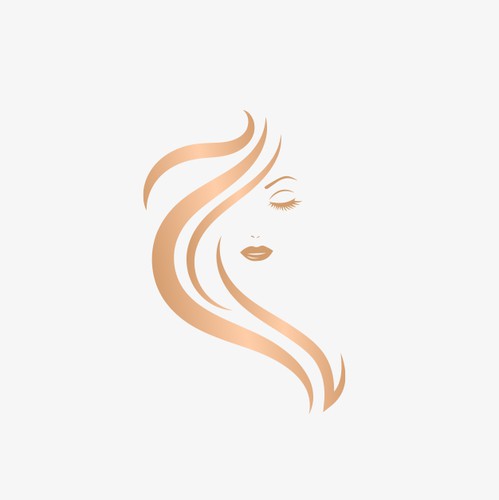 hair extension logo design