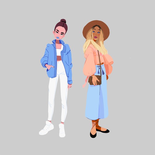 Stylish artwork with the title 'Some Characters'
