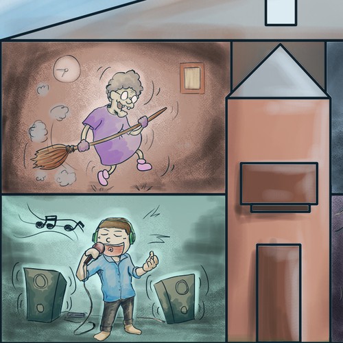 House artwork with the title 'Bad things Happen'