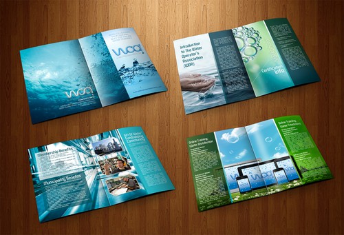 Science design with the title 'Create the next brochure design for Water Operators Association'