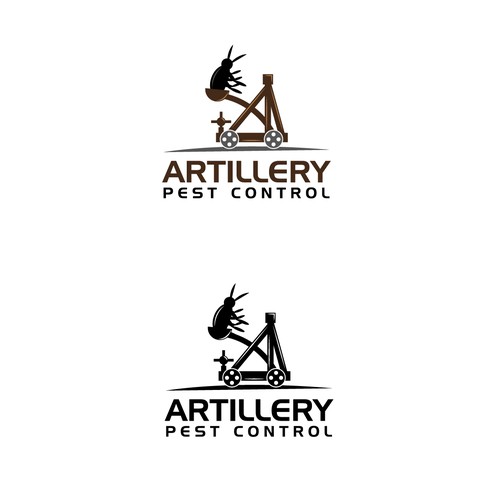Pest control logo with the title 'Pest Control Company Looking for Creative Designers!'