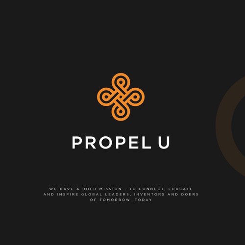 Propeller logo with the title 'Bold logo for Propel U'