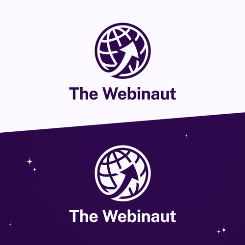 Screen design with the title 'The Webinaut'