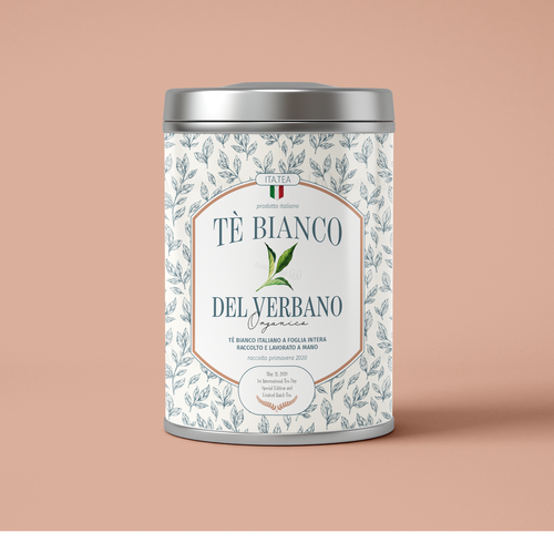 Tea label with the title 'tin tea label'