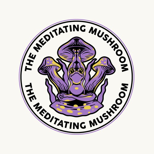 Kaleidoscope logo with the title 'The Meditating Mushroom'