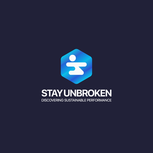 Human figure design with the title 'Stay Unbroken'