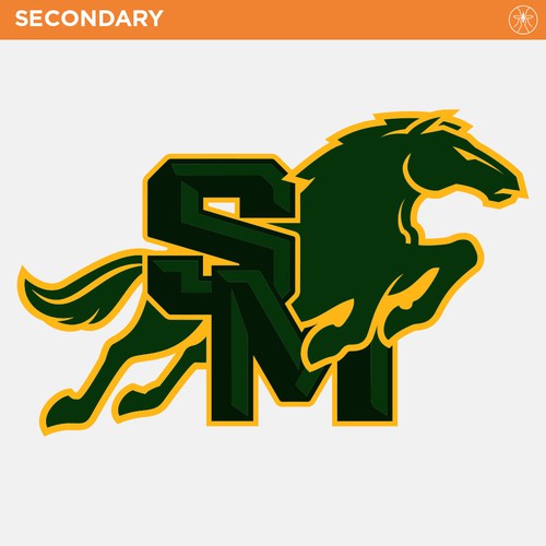 Charger design with the title 'Mustang Lettermark'