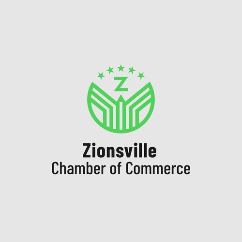 Government logo with the title 'Zionsville Chamber of Commerce'