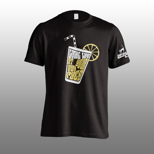 Summer t-shirt with the title 'T-shirt for new startup "leisure cat"'