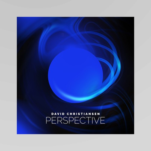 Depth design with the title 'Music album cover to calm the mind in a turbulent world'