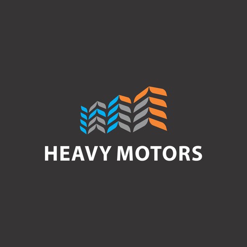 Heavy logo with the title 'Logo Concept for Heavy Motors'
