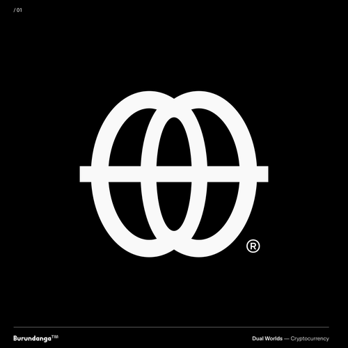 Economy logo with the title 'Dual Worlds Cryptocurrency™'