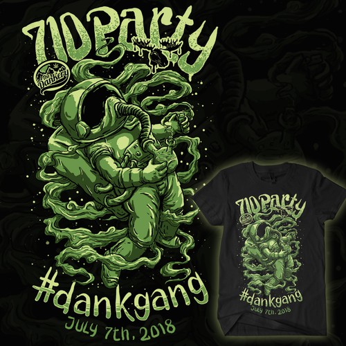 Astronaut t-shirt with the title 'Marijuanaut'