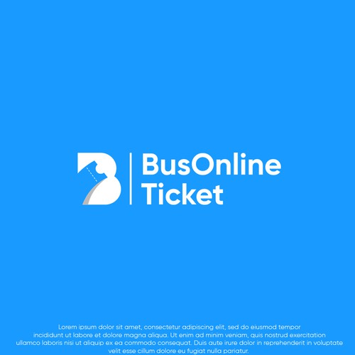 Bus logo with the title 'Bus online ticket logo'