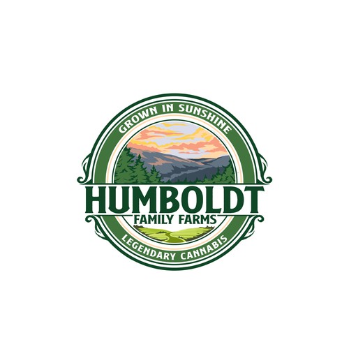 Family farm logo with the title 'Circle logo concept for family farm'