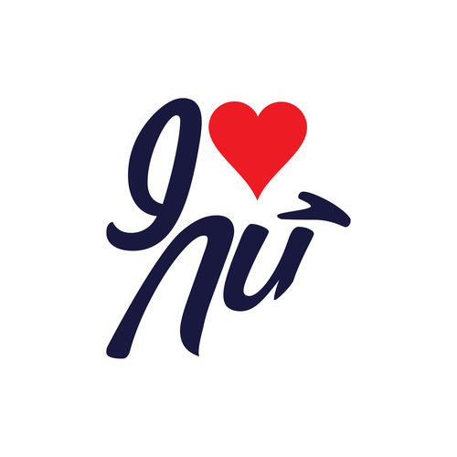 Australia flag logo with the title 'I Love Au Logo to appeal tourists and locals alike'