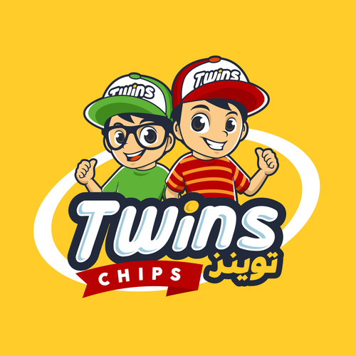 Snacks design with the title 'Twins Arabic Snack'