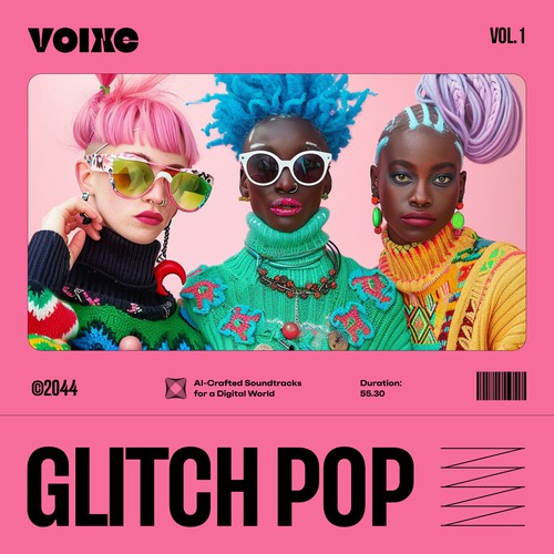 Album design with the title 'Modern Vinyl Cover for Womens Band'