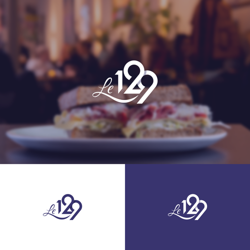 Sandwich shop logo with the title 'Logo for Le 129'