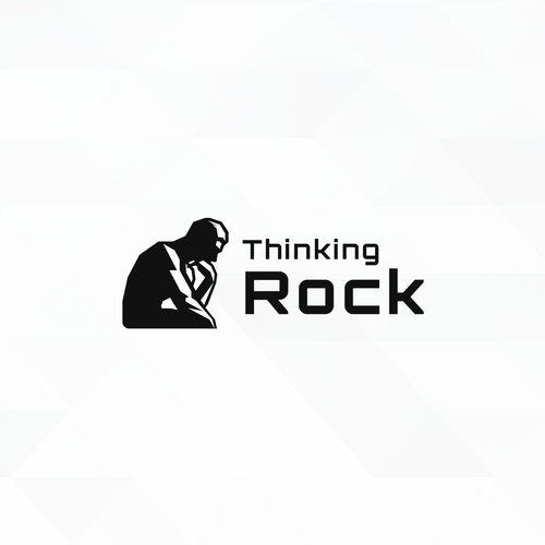 Thinking design with the title 'Thinking Rock'