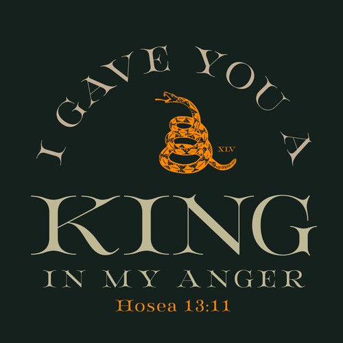 Conservative design with the title 'T-Shirt Design'