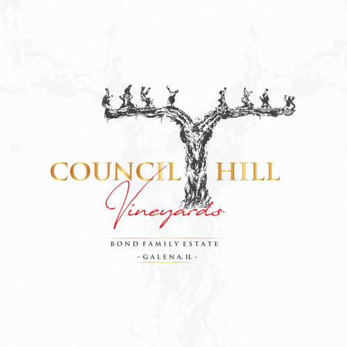 Art logo with the title 'Logo for Council Hill'