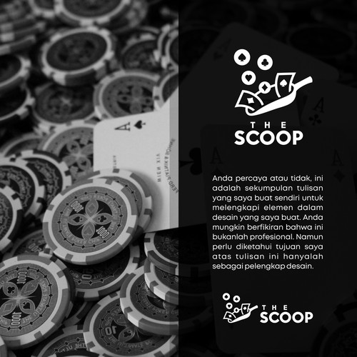 Writing logo with the title 'The Scoop'