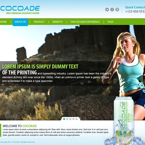 Drink website with the title '**Urgent**  Need help for a new web design - www.cocoadedrinks.com'