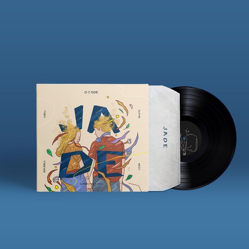 Couple artwork with the title 'Jade cover album'