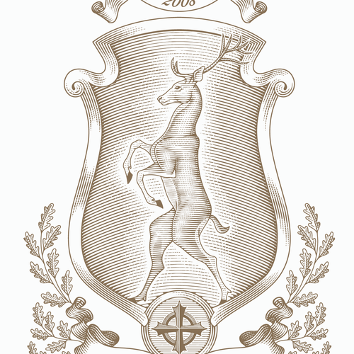 Family crest design with the title 'Ultima Saguitta Crest Design'
