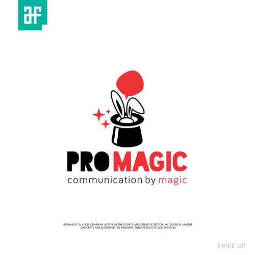 Magical logo with the title 'Concept for "ProMagic"'
