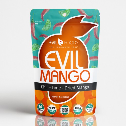 Funny packaging with the title 'Modern, vibrant package design concept for natural food product'