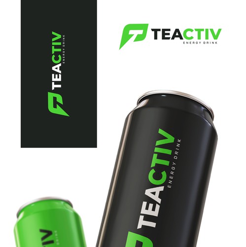 Energy drink logo with the title 'Cool logo for healthy energy drink'