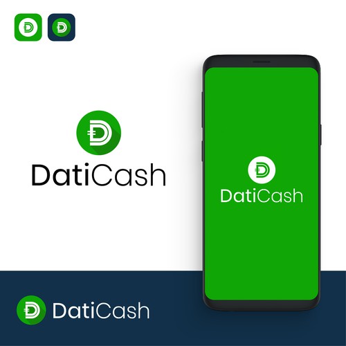 Crypto brand with the title 'E wallet logo'