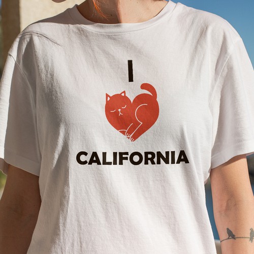 Men's I Love CA T Shirt – FTD Apparel